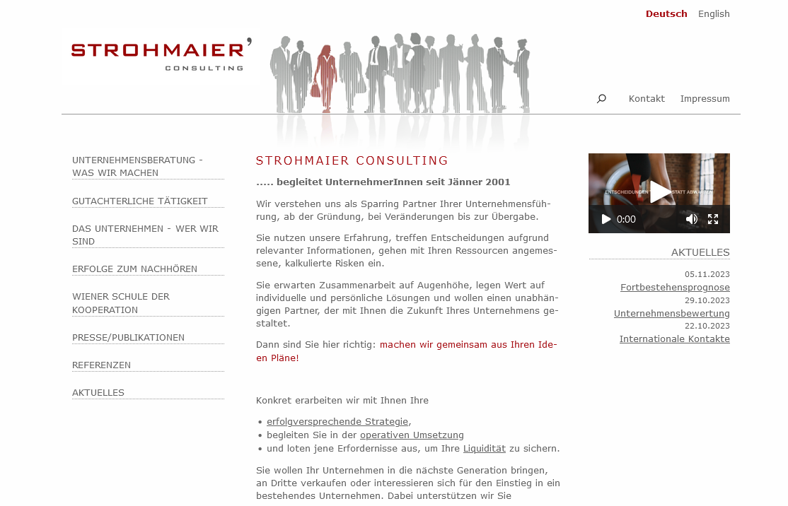 Website für Strohmaier Consulting e.U., by vienneva.com